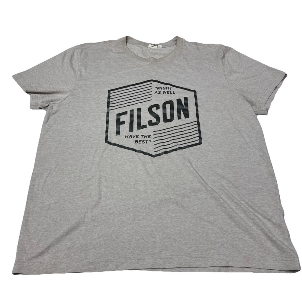 CC Filson T-Shirt Graphic Print Short Sleeve‎ Beige Mens XL 3b
